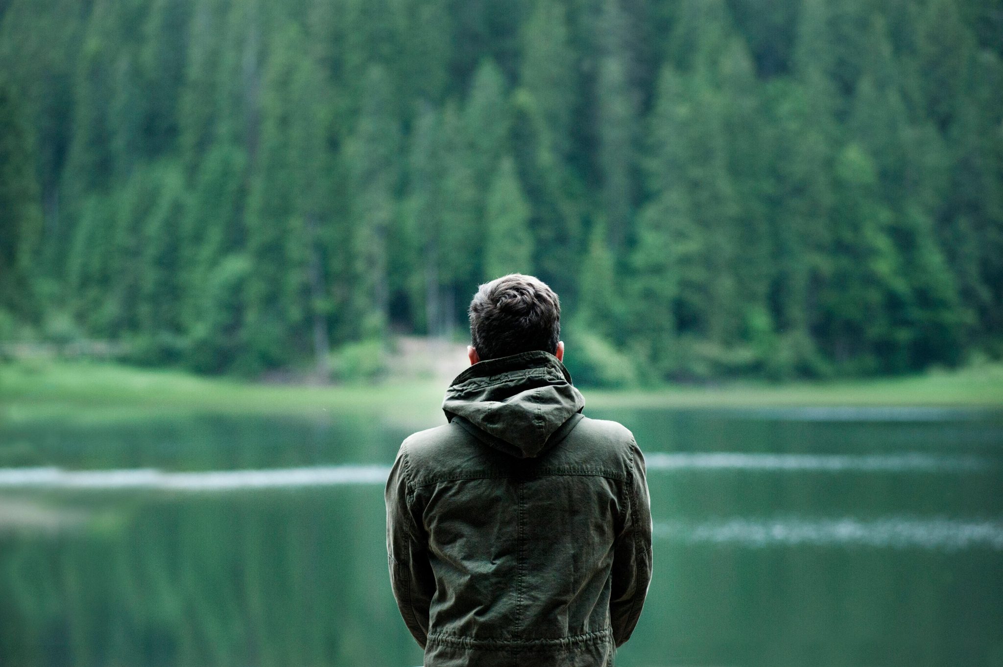 A person outdoors.