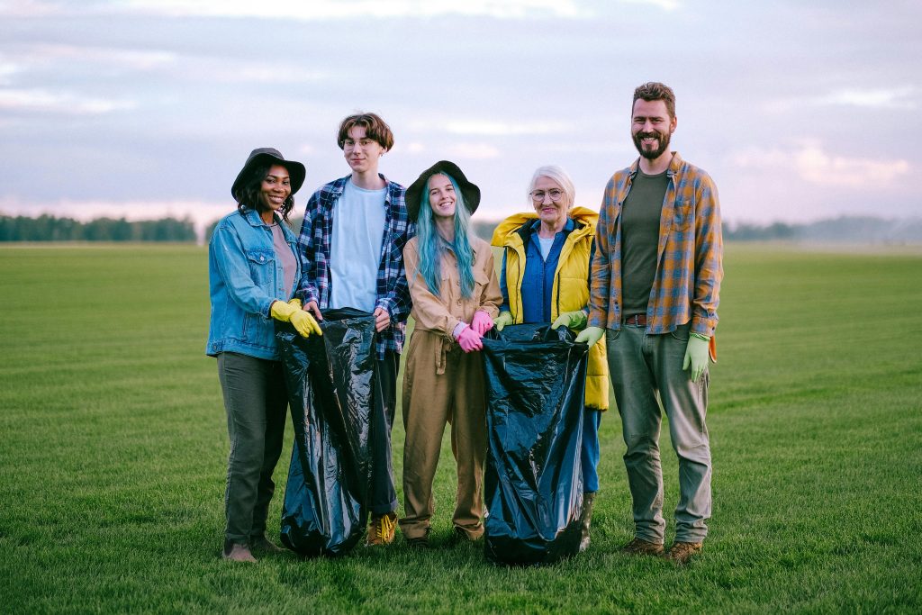 A group of volunteers.